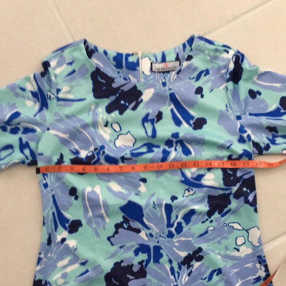 NWT CK Bradley Hudson blue floral shift dress M L - Picture 10 of 13